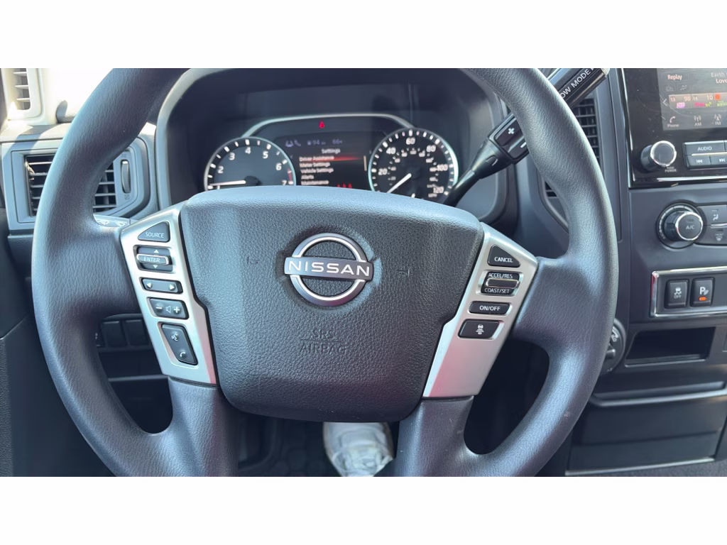 2023 Glacier White Nissan Titan SV 4X4 Truck