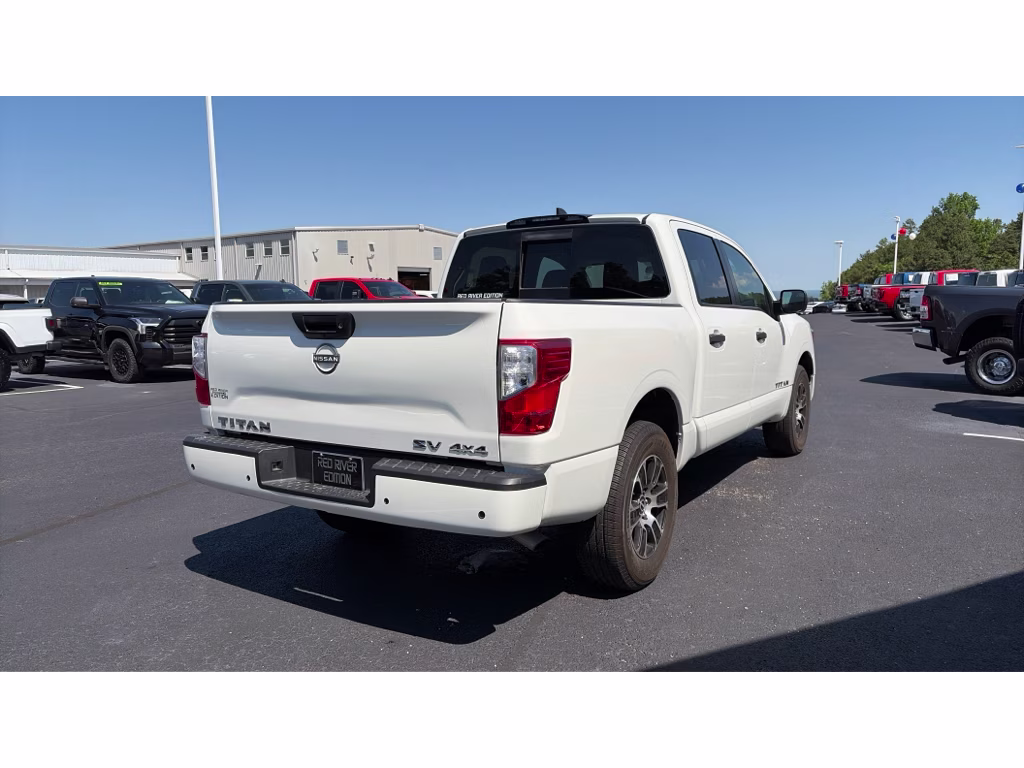 2023 Glacier White Nissan Titan SV 4X4 Truck