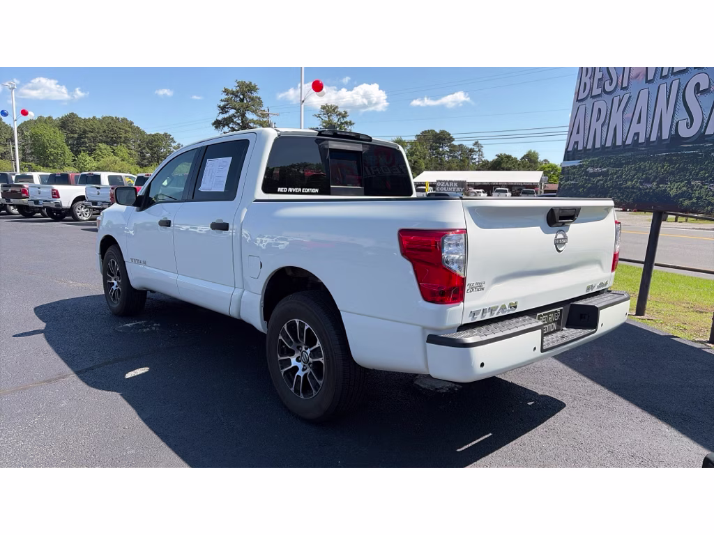 2023 Glacier White Nissan Titan SV 4X4 Truck