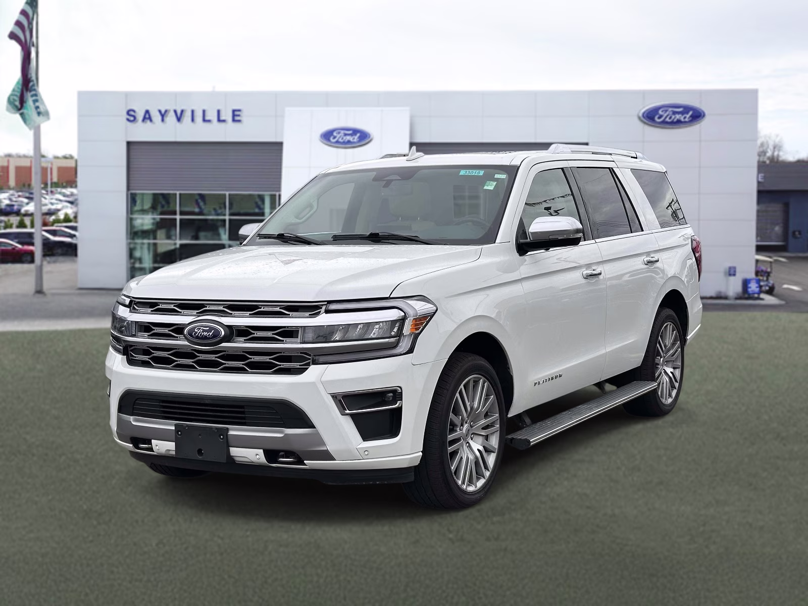 2023 Star White Metallic Tri-Coat Ford Expedition Platinum 4x4 4X4 SUV
