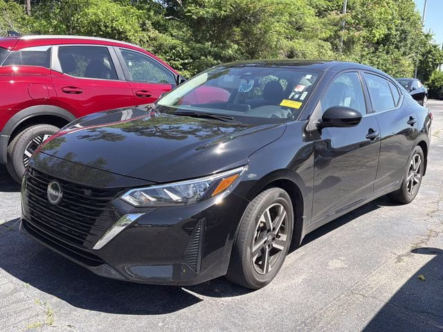 2025 Super Black Nissan Sentra SV FWD Sedan