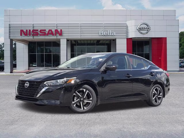 2025 Super Black Nissan Sentra SV FWD Sedan