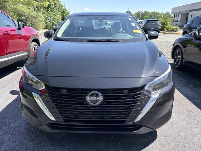 2025 Super Black Nissan Sentra SV FWD Sedan