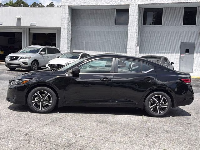 2025 Super Black Nissan Sentra SV FWD Sedan