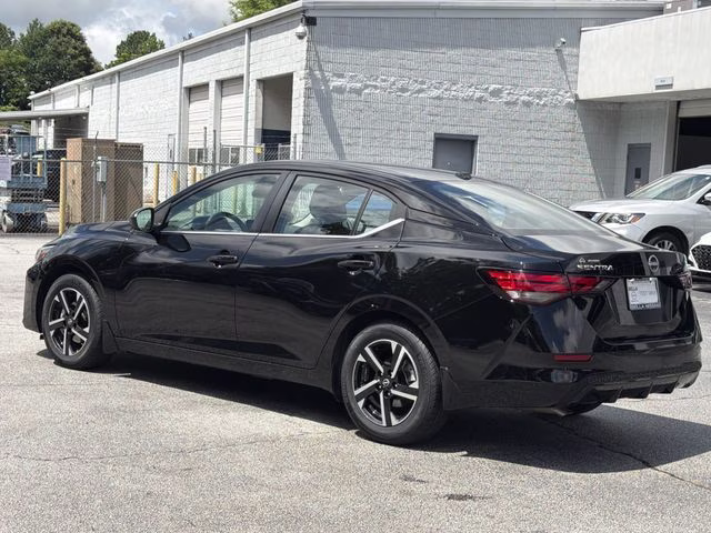 2025 Super Black Nissan Sentra SV FWD Sedan