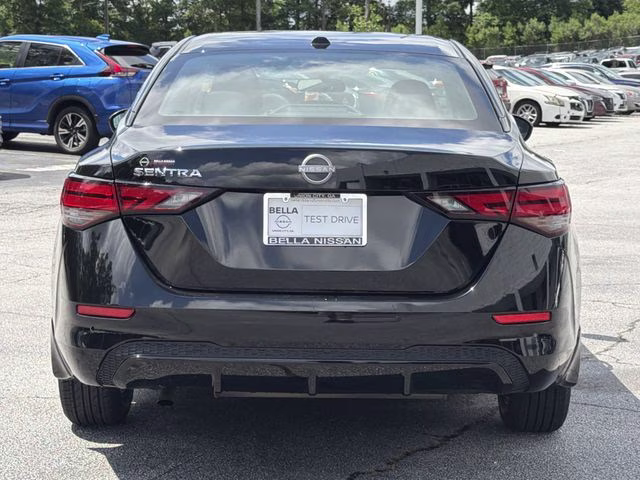 2025 Super Black Nissan Sentra SV FWD Sedan