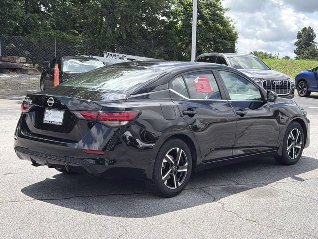 2025 Super Black Nissan Sentra SV FWD Sedan