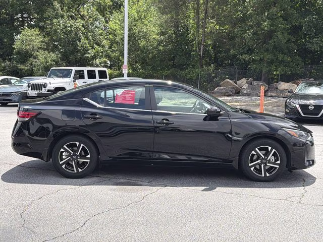 2025 Super Black Nissan Sentra SV FWD Sedan