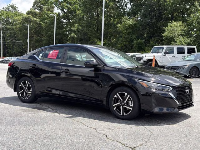 2025 Super Black Nissan Sentra SV FWD Sedan