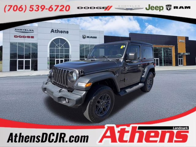 2024 Granite Crystal Metallic Clearcoat Jeep Wrangler Sport S 4X4 Convertible