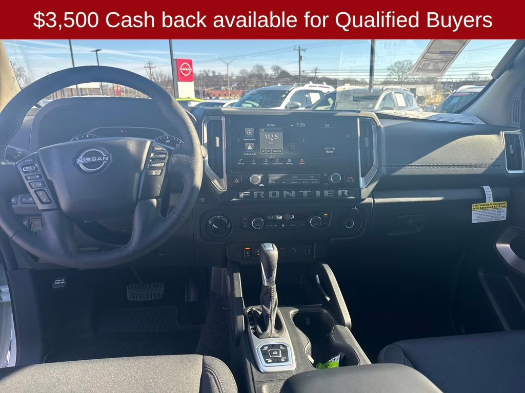 2026 Glacier White Nissan Frontier SV 4X4 Truck