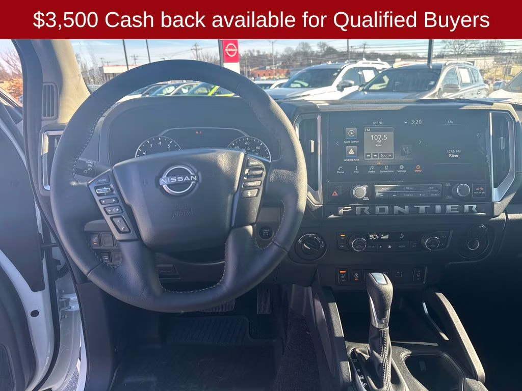 2026 Glacier White Nissan Frontier SV 4X4 Truck