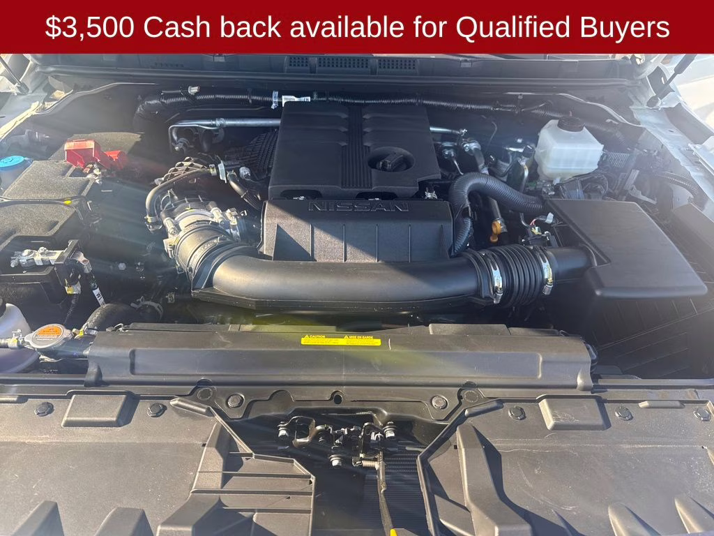 2026 Glacier White Nissan Frontier SV 4X4 Truck