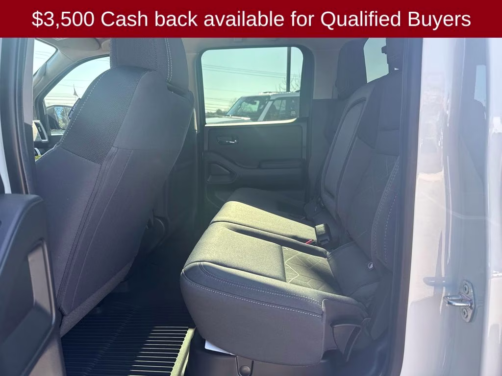 2026 Glacier White Nissan Frontier SV 4X4 Truck