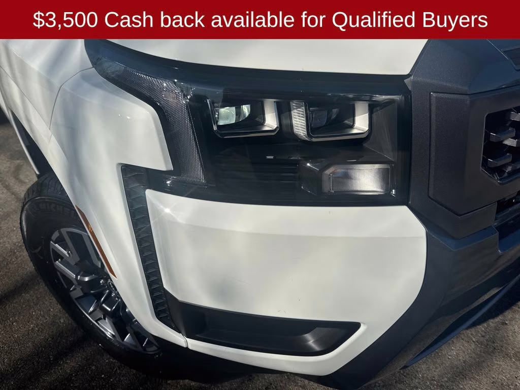 2026 Glacier White Nissan Frontier SV 4X4 Truck