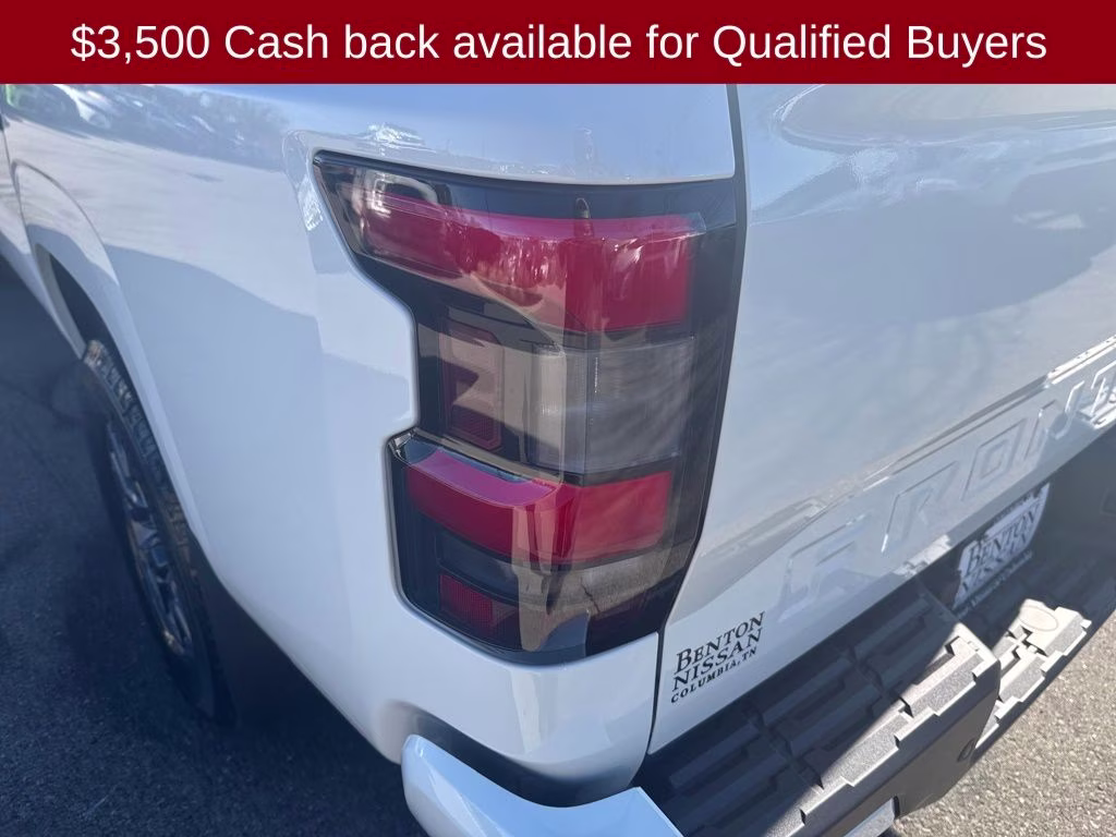 2026 Glacier White Nissan Frontier SV 4X4 Truck