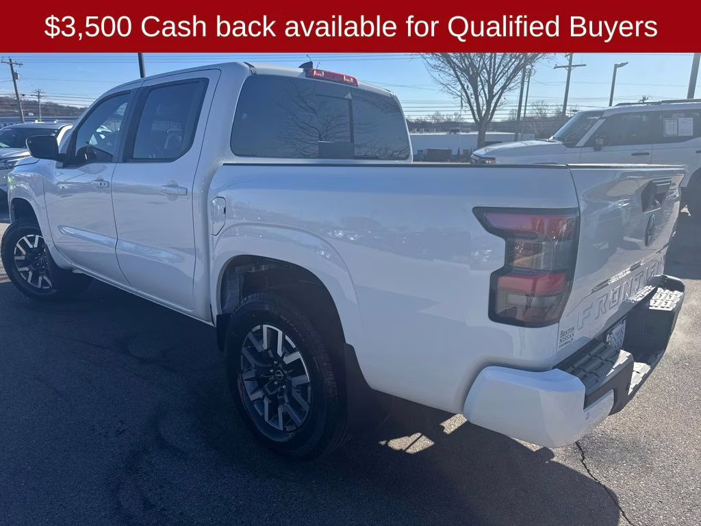 2026 Glacier White Nissan Frontier SV 4X4 Truck