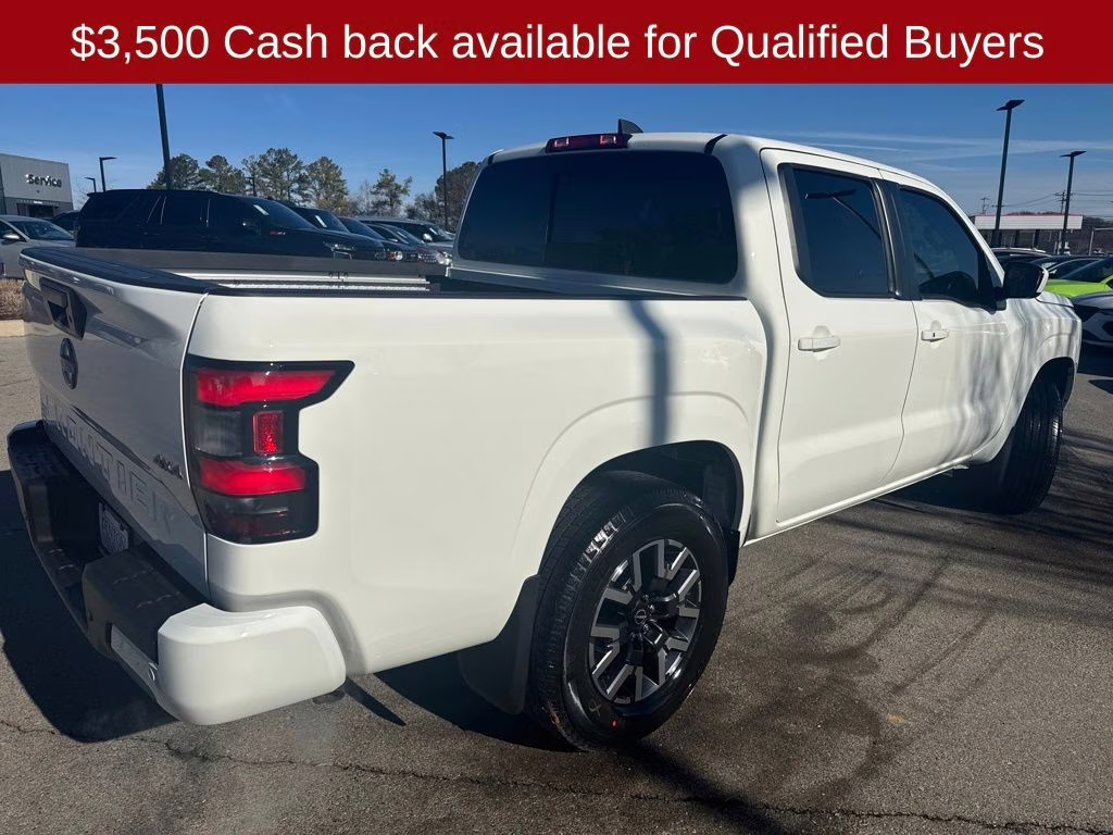 2026 Glacier White Nissan Frontier SV 4X4 Truck