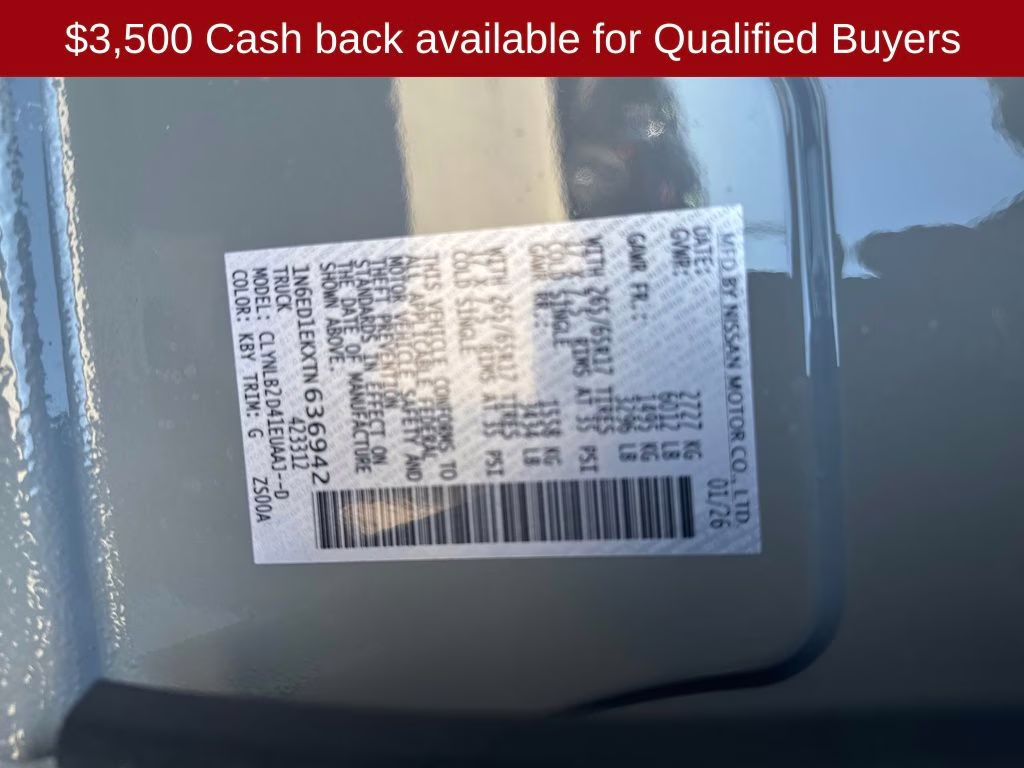 2026 Boulder Gray Pearl Nissan Frontier SV 4X4 Truck