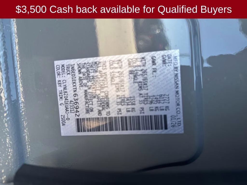 2026 Boulder Gray Pearl Nissan Frontier SV 4X4 Truck