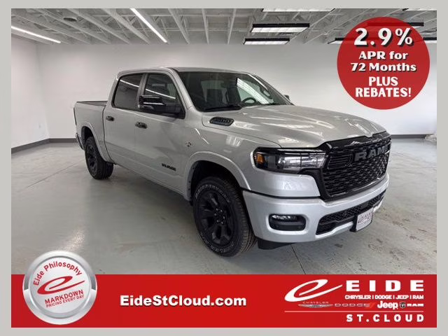 2026 Silver Zynith Ram 1500 Big Horn Night Edition 4X4 Truck