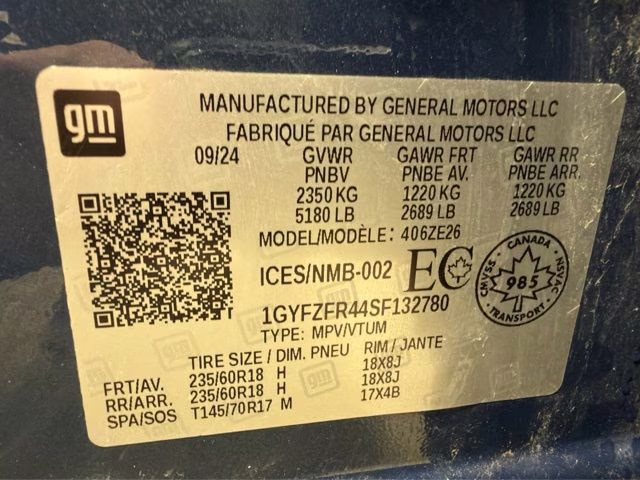 2025 Deep Sea Metallic Cadillac XT4 Sport AWD SUV