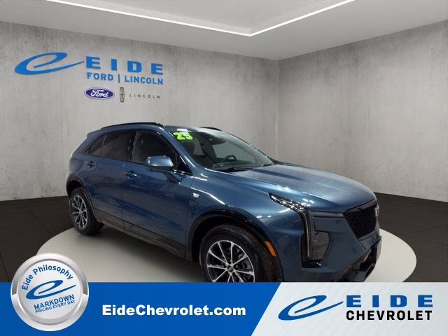 2025 Deep Sea Metallic Cadillac XT4 Sport AWD SUV