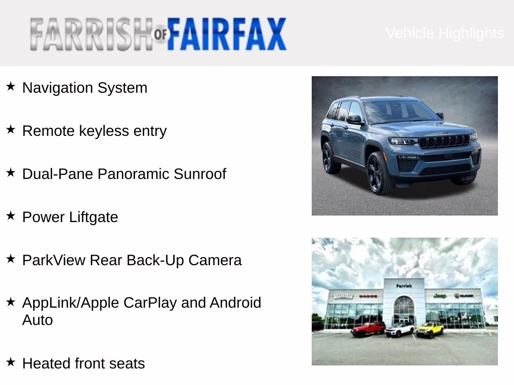 2026 Steel Blue Jeep Grand Cherokee Limited 4X4 SUV