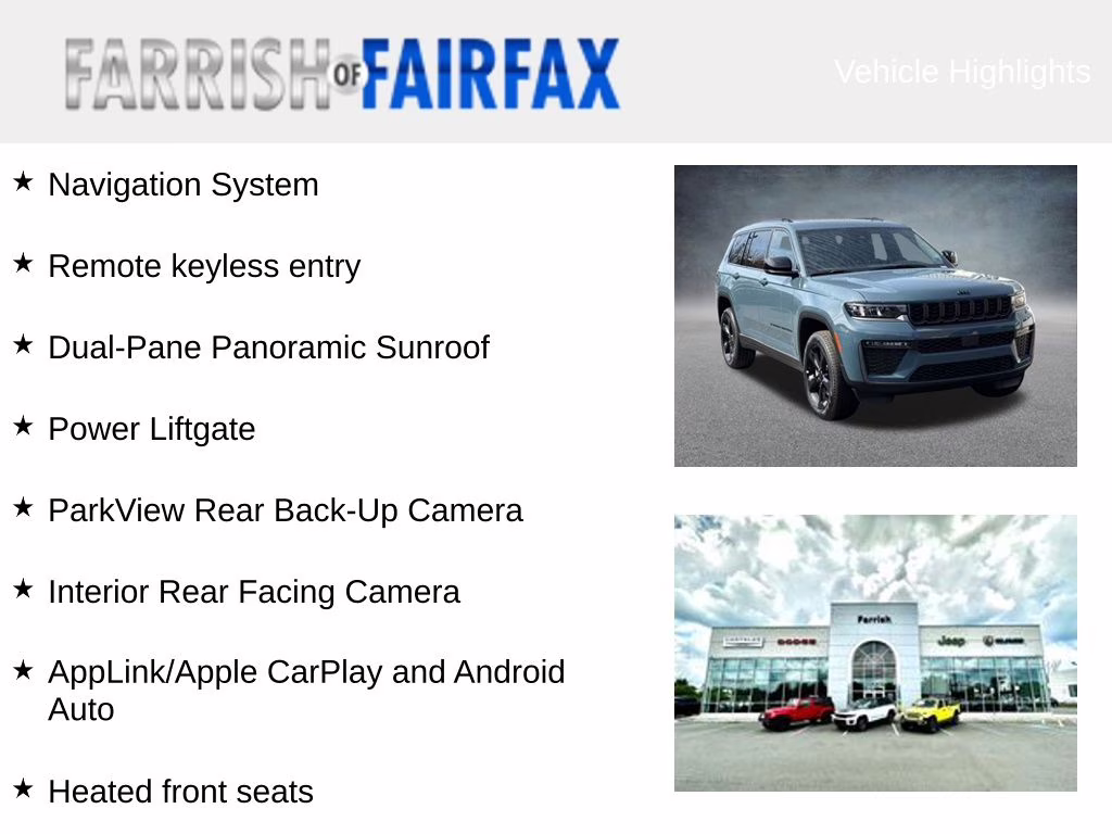 2026 Steel Blue Jeep Grand Cherokee L Limited 4X4 SUV