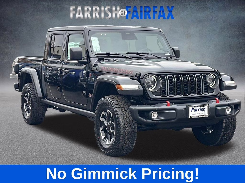 2026 Black Clearcoat Jeep Gladiator Rubicon 4X4 Truck