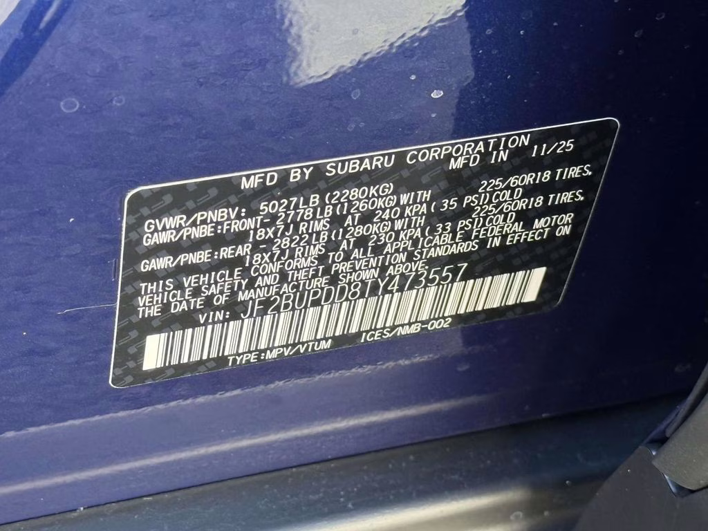 2026 Sapphire Blue Pearl Subaru Outback Limited AWD SUV