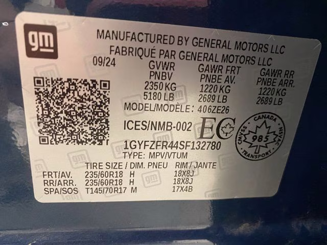 2025 Blue Cadillac XT4 Sport AWD SUV