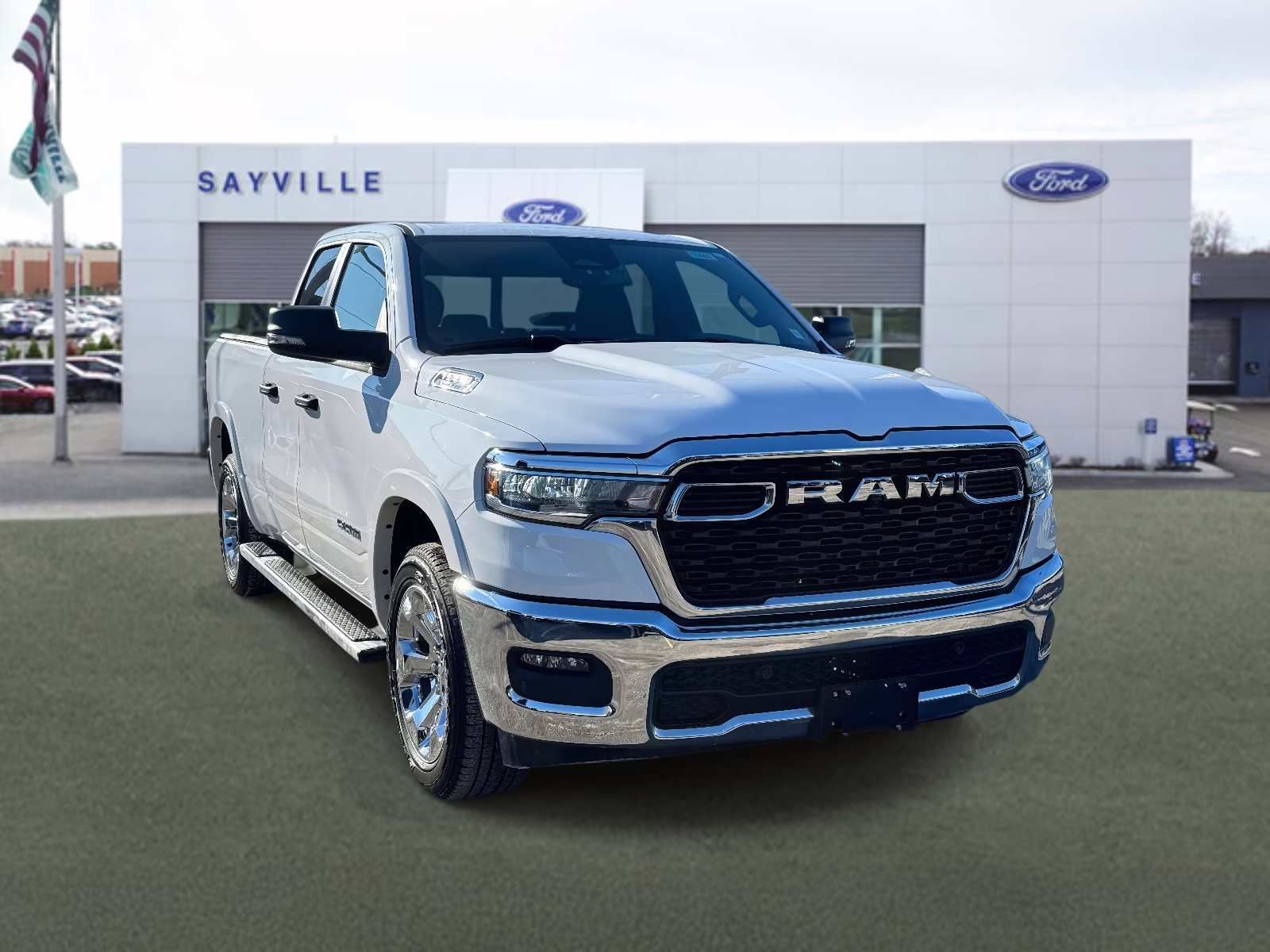 2025 White Ram 1500 Big Horn 4x4 Quad Cab 6'4 Box 4X4 Truck