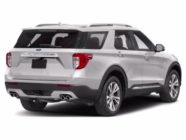 2020 Star White Metallic Tri-Coat Ford Explorer Platinum 4X4 SUV