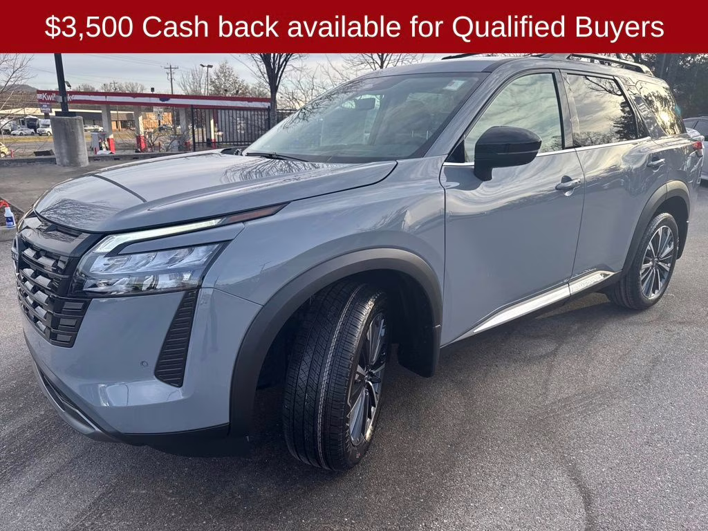 2026 Boulder Gray Pearl Nissan Pathfinder Platinum 4X4 SUV