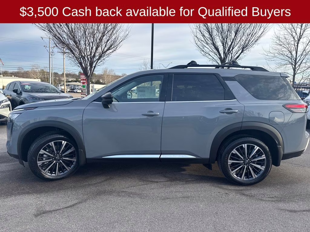 2026 Boulder Gray Pearl Nissan Pathfinder Platinum 4X4 SUV