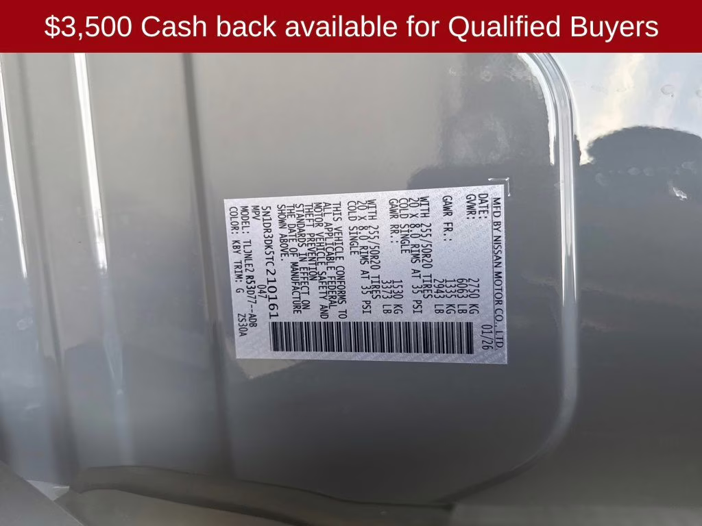 2026 Boulder Gray/Super Black Nissan Pathfinder Platinum 4X4 SUV