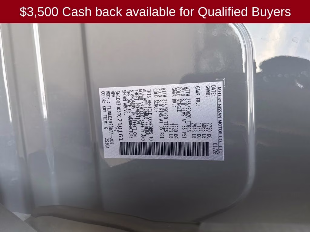 2026 Boulder Gray/Super Black Nissan Pathfinder Platinum 4X4 SUV