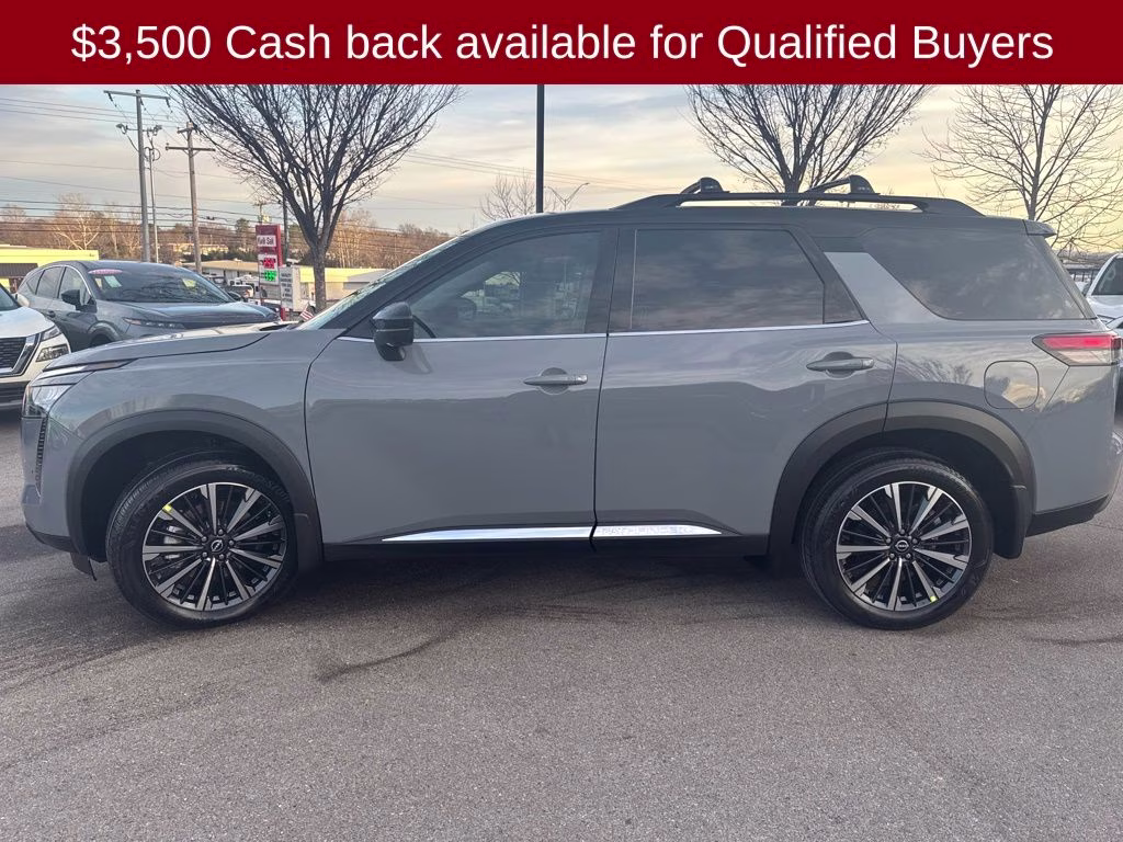 2026 Boulder Gray/Super Black Nissan Pathfinder Platinum 4X4 SUV