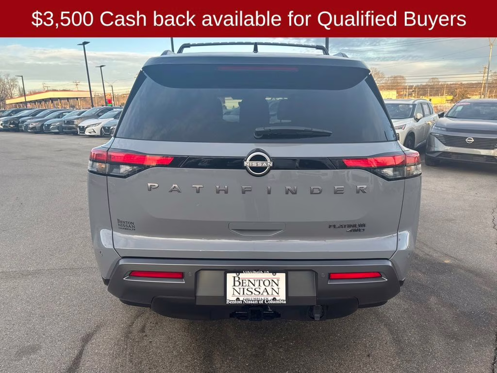 2026 Boulder Gray/Super Black Nissan Pathfinder Platinum 4X4 SUV