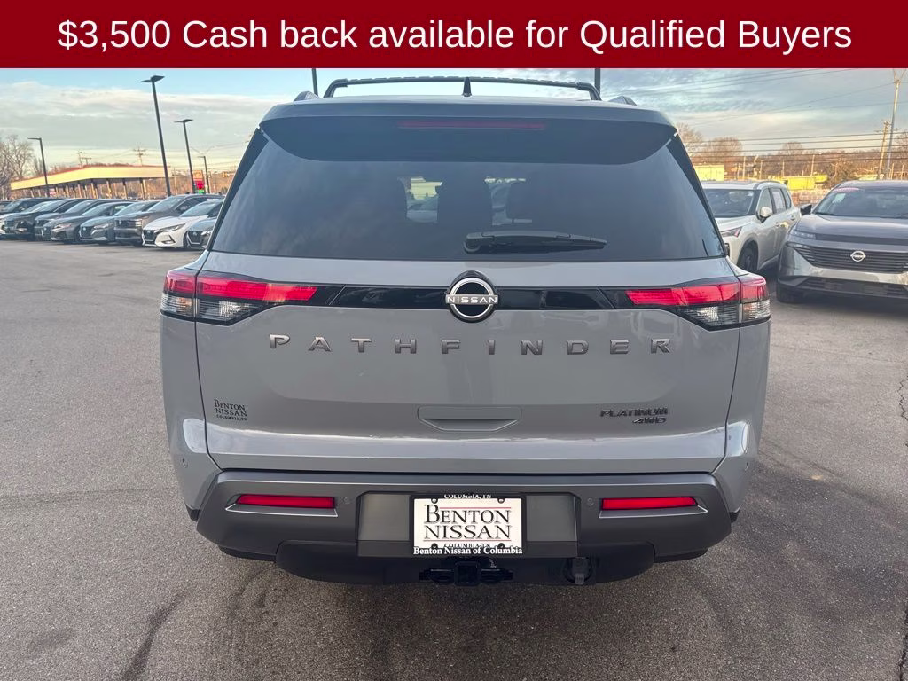 2026 Boulder Gray/Super Black Nissan Pathfinder Platinum 4X4 SUV