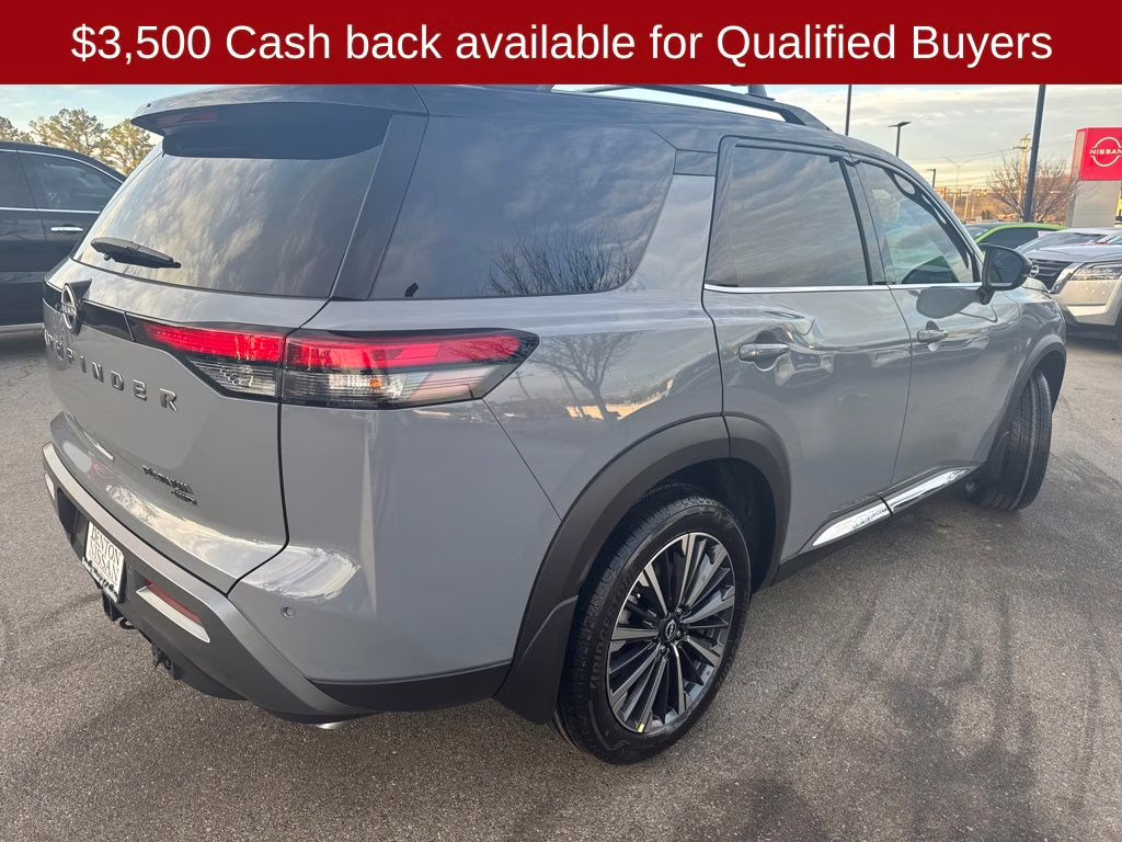 2026 Boulder Gray/Super Black Nissan Pathfinder Platinum 4X4 SUV