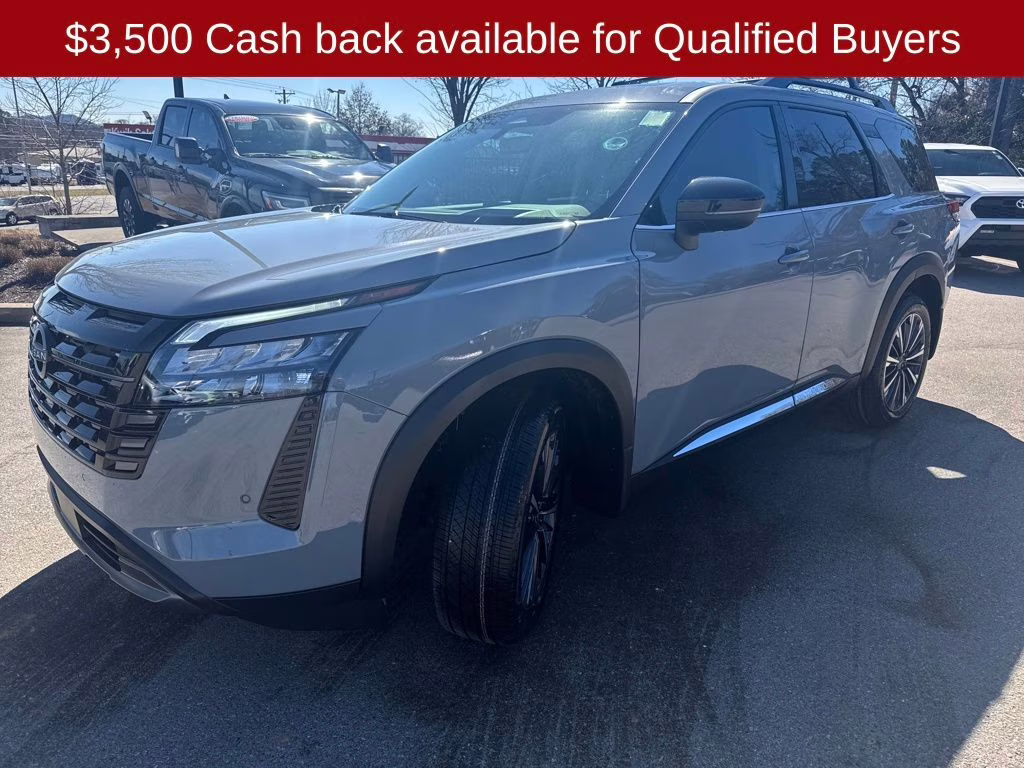 2026 Boulder Gray Pearl Nissan Pathfinder Platinum FWD SUV