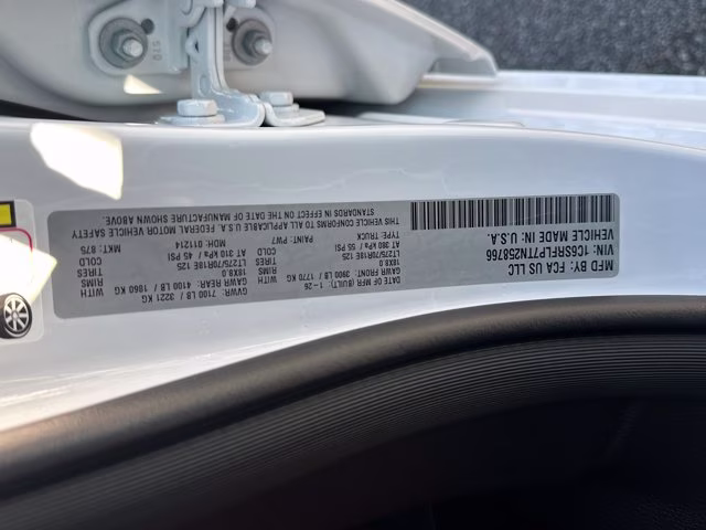 2026 Bright White Clearcoat Ram 1500 Rebel 4X4 Truck