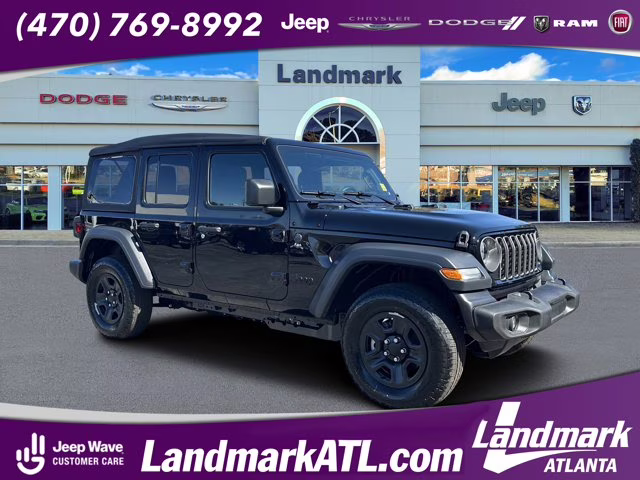 2026 Black Clearcoat Jeep Wrangler Sport 4X4 Convertible
