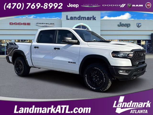 2026 Bright White Clearcoat Ram 1500 Rebel 4X4 Truck