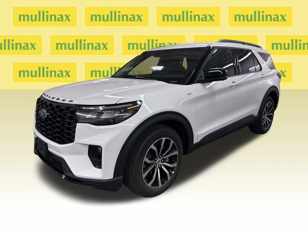 2026 STAR WHITE TRI-COAT Ford Explorer ST-Line RWD SUV