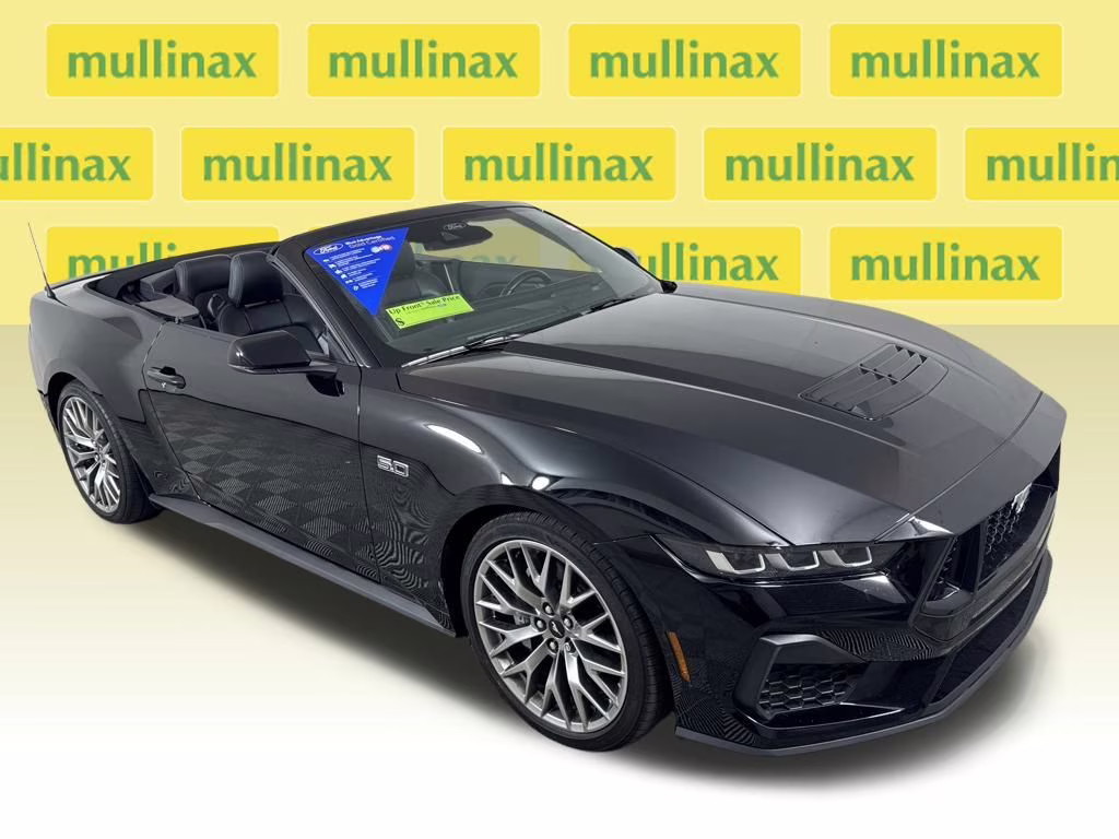 2025 Shadow Black Ford Mustang GT Premium RWD Convertible