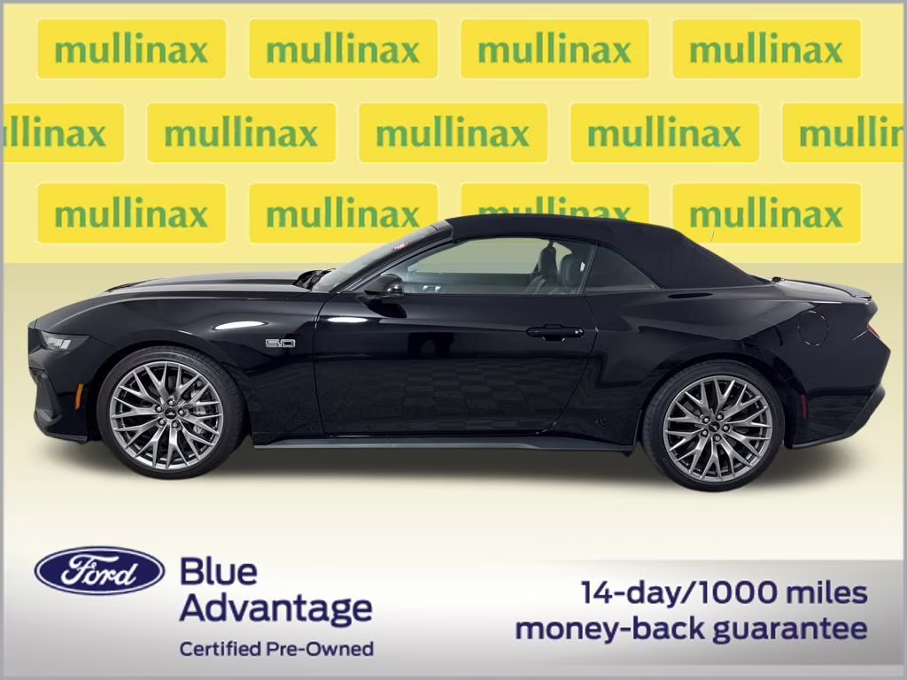 2025 Shadow Black Ford Mustang GT Premium RWD Convertible
