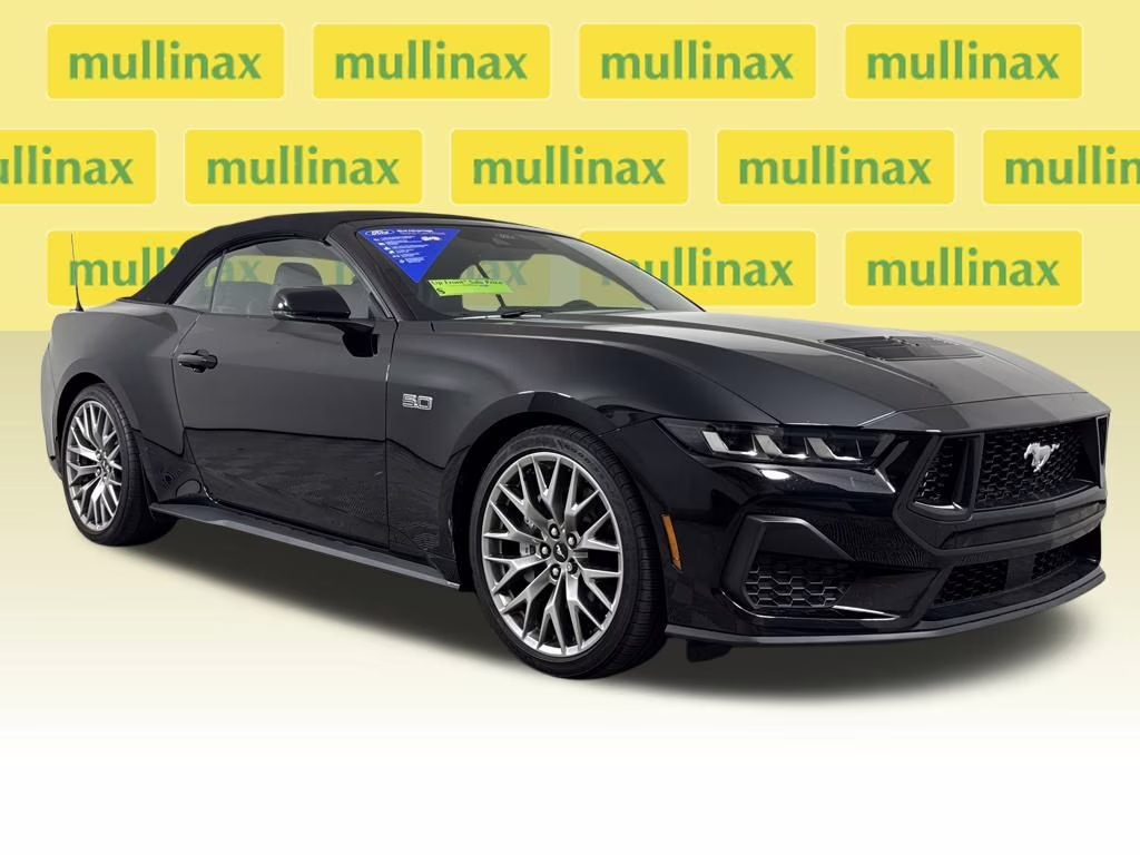 2025 Shadow Black Ford Mustang GT Premium RWD Convertible